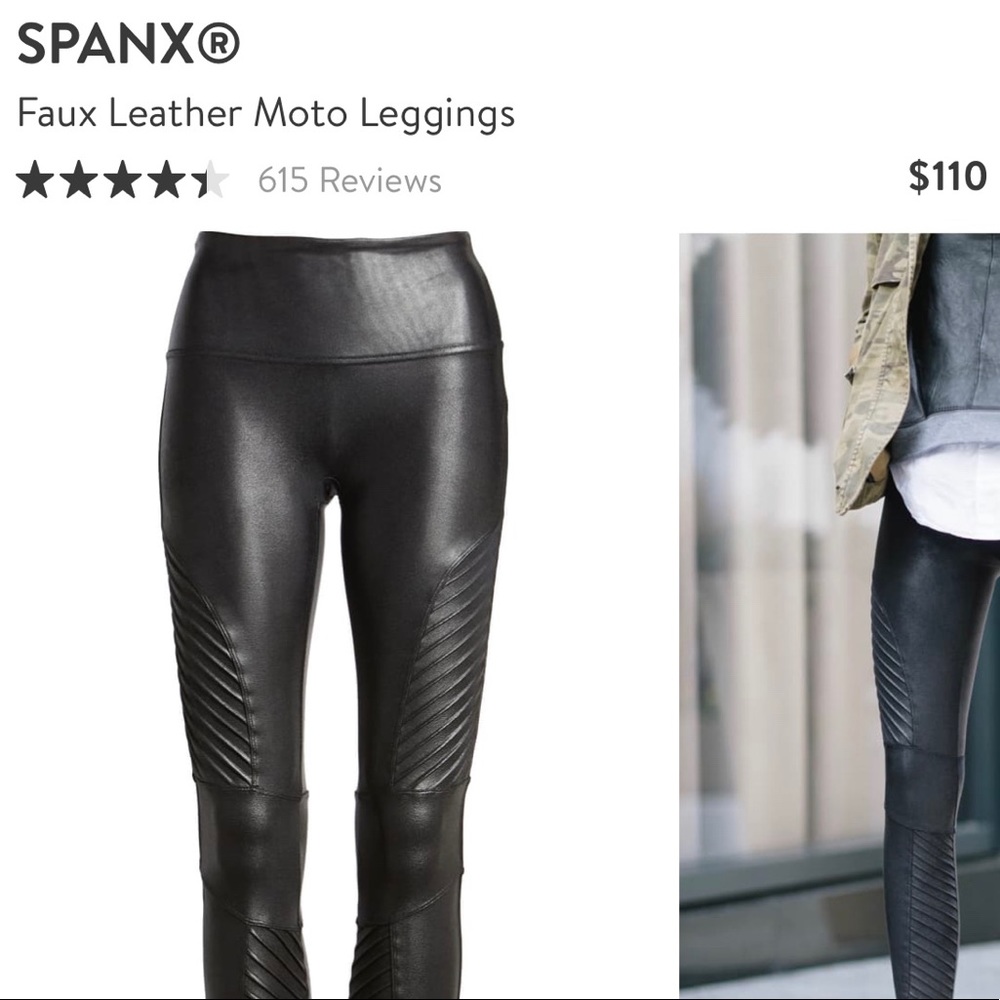 Spanx Moto High Waist Leggings